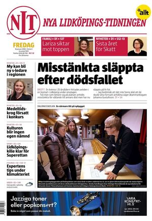Förstasida Nya Lidköpings-Tidningen