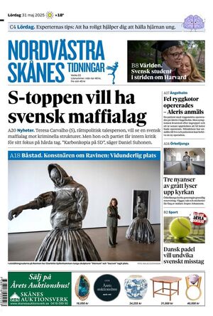 Förstasida Nordvästra Skånes Tidningar