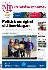 Förstasida Nya Lidköpings-Tidningen
