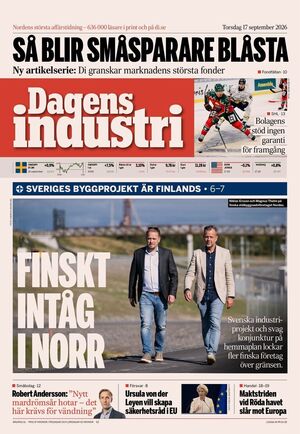 Förstasida Dagens industri