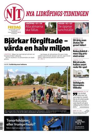 Förstasida Nya Lidköpings-Tidningen