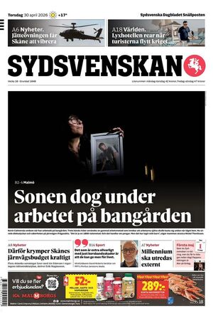 Förstasida Sydsvenskan Lund