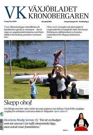 Förstasida Växjöbladet Kronobergaren