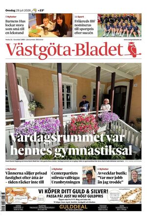 Förstasida Västgöta-Bladet