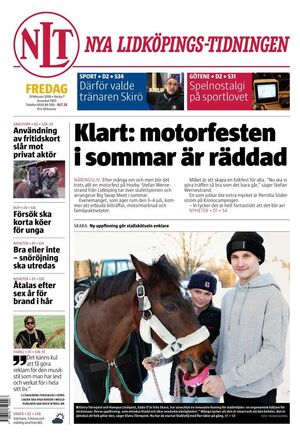 Förstasida Nya Lidköpings-Tidningen