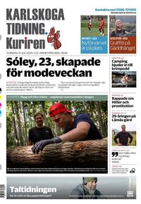 Förstasida Karlskoga Tidning-Kuriren