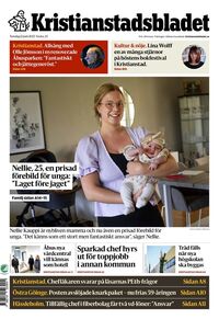 Förstasida Kristianstadsbladet