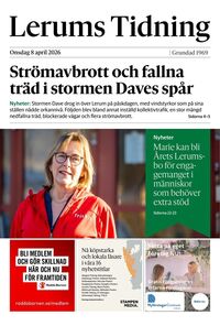 Förstasida Lerums Tidning