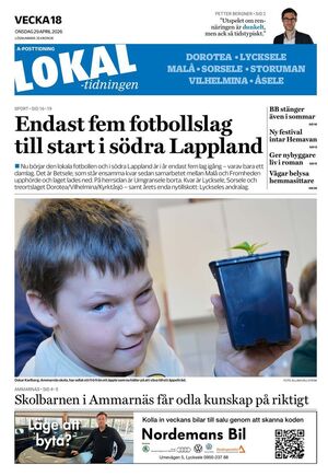 Förstasida Lokaltidningen