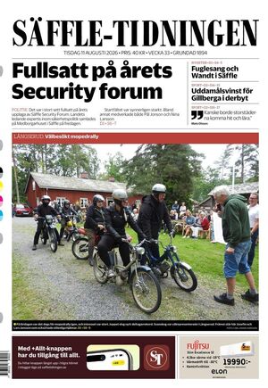 Förstasida Säffle-Tidningen
