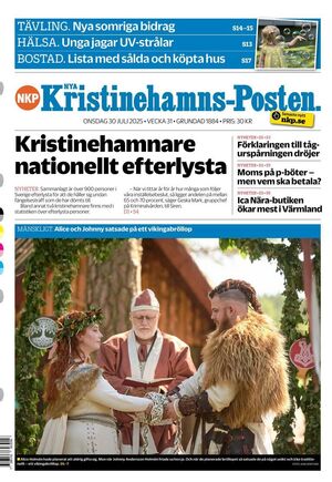 Förstasida Nya Kristinehamns-Posten