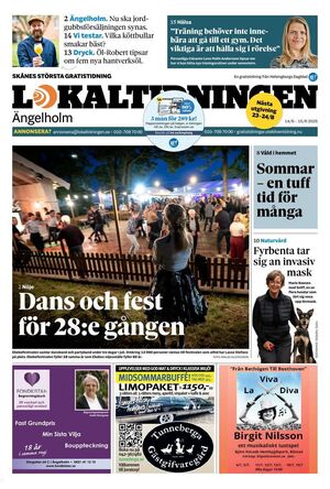 Förstasida Lokaltidningen Ängelholm