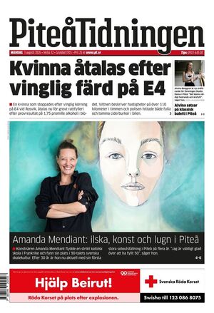 Förstasida Piteå-Tidningen