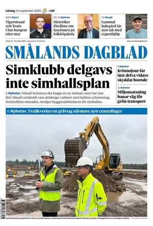 Förstasida Smålands Dagblad