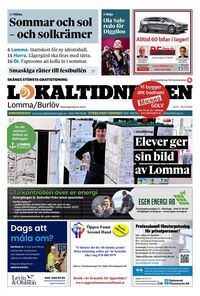 Förstasida Lokaltidningen Lomma/Burlöv