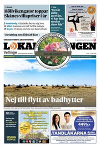 Förstasida Lokaltidningen Vellinge