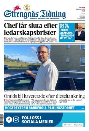 Förstasida Strengnäs Tidning