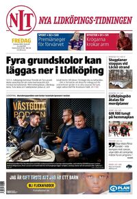 Förstasida Nya Lidköpings-Tidningen