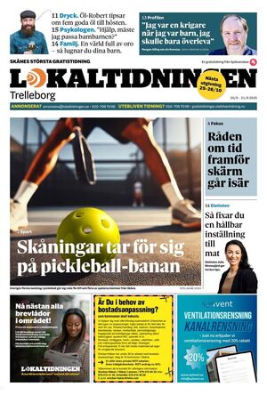 Förstasida Lokaltidningen Trelleborg