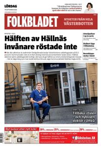Förstasida Folkbladet Västerbotten