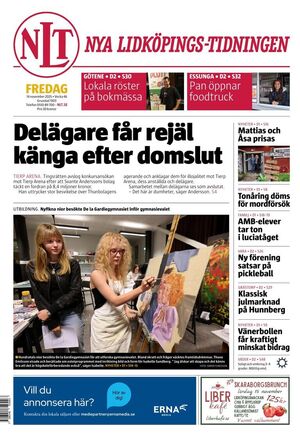 Förstasida Nya Lidköpings-Tidningen