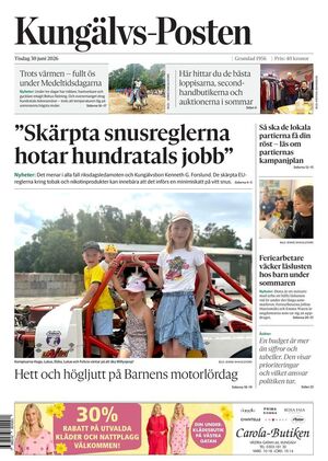 Förstasida Kungälvs-Posten