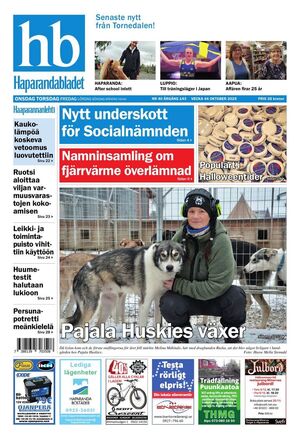 Förstasida Haparandabladet