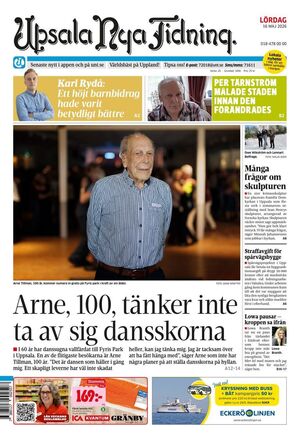 Förstasida Upsala Nya Tidning