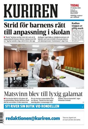 Förstasida Norrbottens-Kuriren