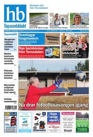 Förstasida Haparandabladet