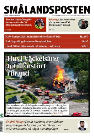 Förstasida Smålandsposten