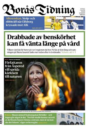 Förstasida Borås Tidning
