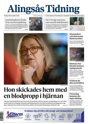 Förstasida Alingsås Tidning