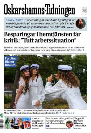 Förstasida Oskarshamns-Tidningen