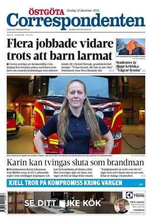 Förstasida Östgöta Correspondenten