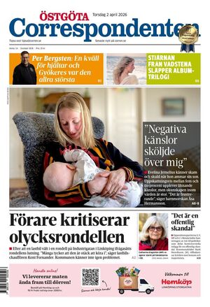 Förstasida Östgöta Correspondenten
