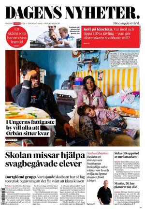 Förstasida Dagens Nyheter