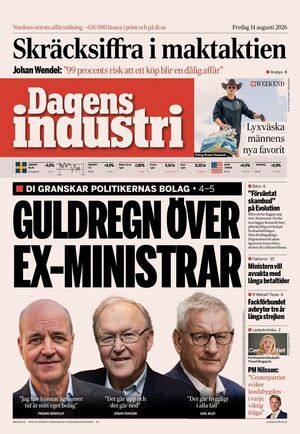Förstasida Dagens industri