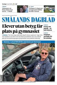 Förstasida Smålands Dagblad