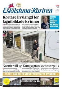 Förstasida Eskilstuna-Kuriren