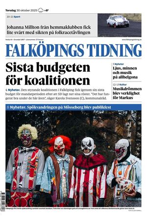 Förstasida Falköpings Tidning