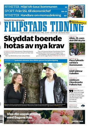 Förstasida Filipstads Tidning
