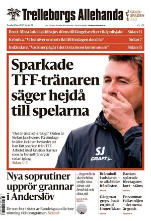 Förstasida Trelleborgs Allehanda