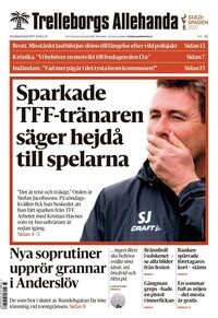 Förstasida Trelleborgs Allehanda