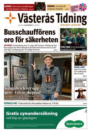 Förstasida Västerås Tidning