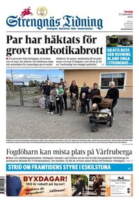 Förstasida Strengnäs Tidning