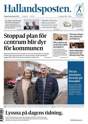 Förstasida Hallandsposten