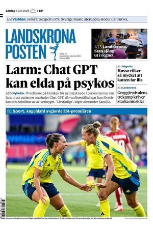 Förstasida Landskrona Posten