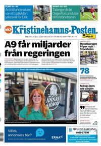 Förstasida Nya Kristinehamns-Posten