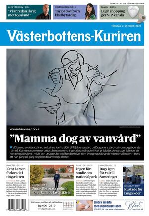 Förstasida Västerbottens-Kuriren